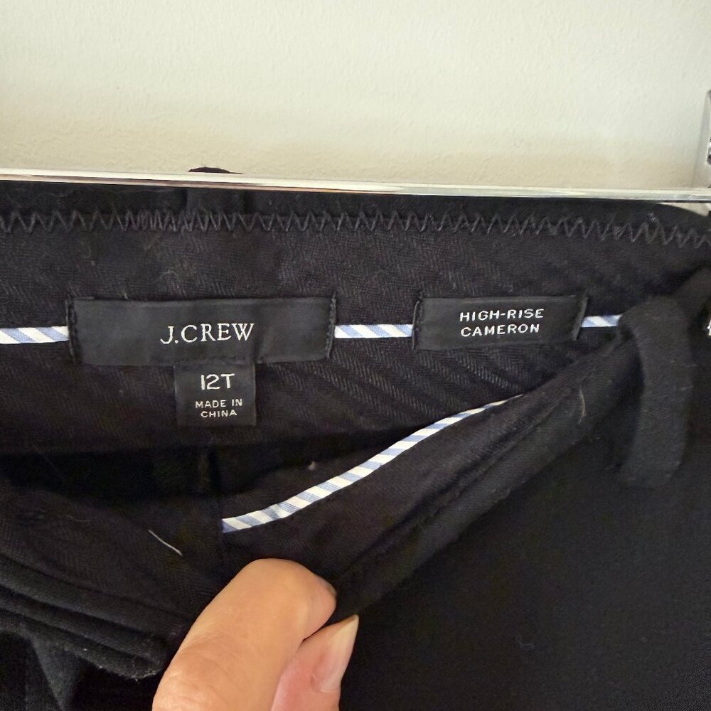 Jcrew women's trousers - size 12 tall in black - Picture 3 of 5